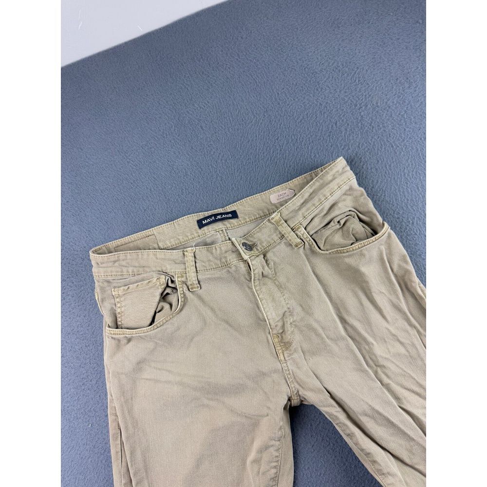 Mavi Pants Men's‎ 34x33* Beige Zach Straight Leg Chino 5 Pocket Stretch READ*